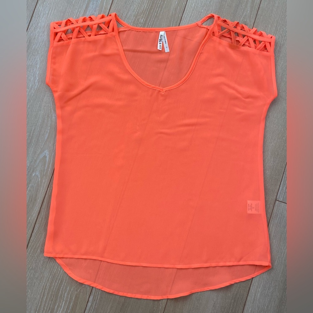Cap Sleeve Blouse with Cutout Details